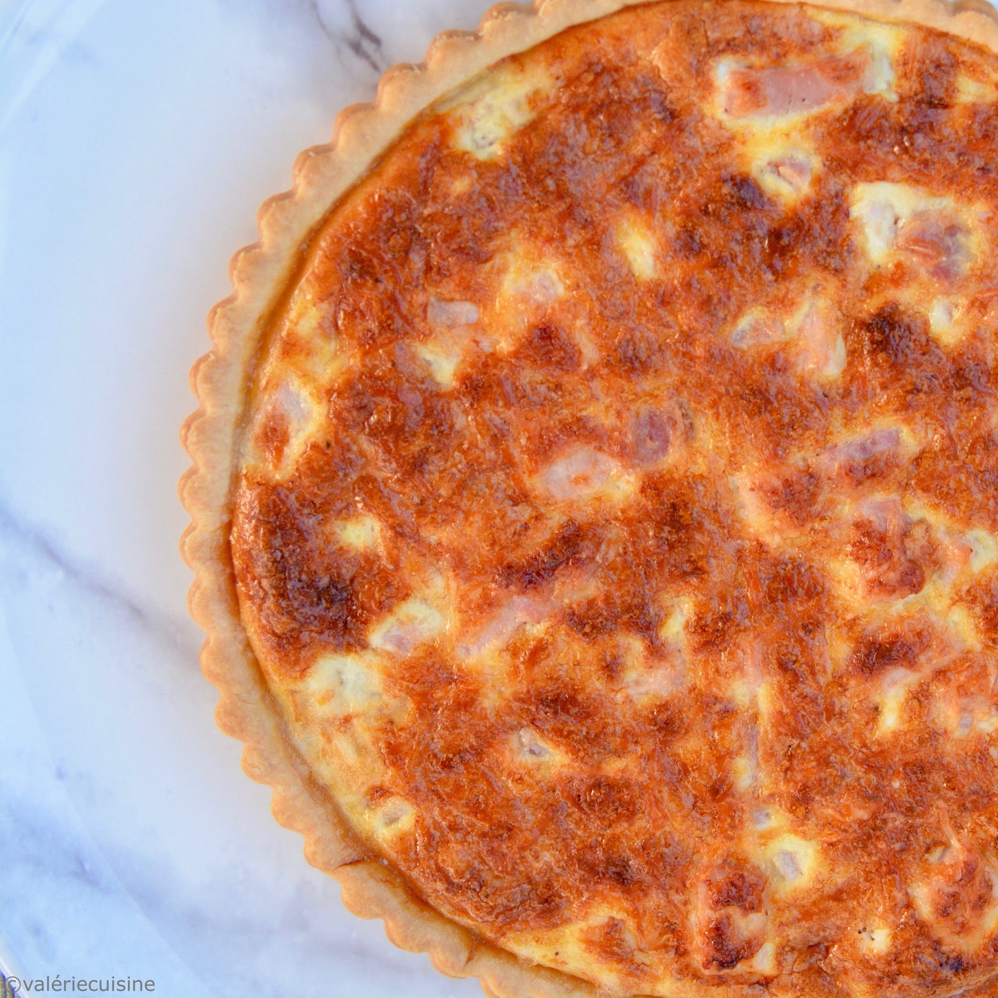 Quiche Lorraine (Ham and Gruyère Cheese)